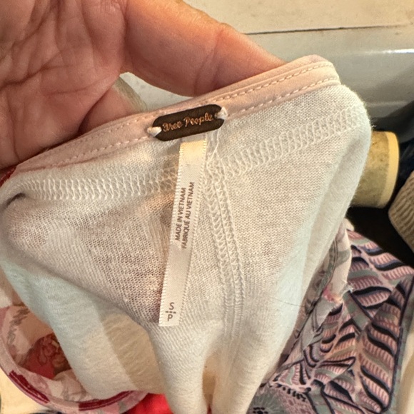 Free People Floral and Geometric Blouse - Pink and Black - Picture 4 of 4